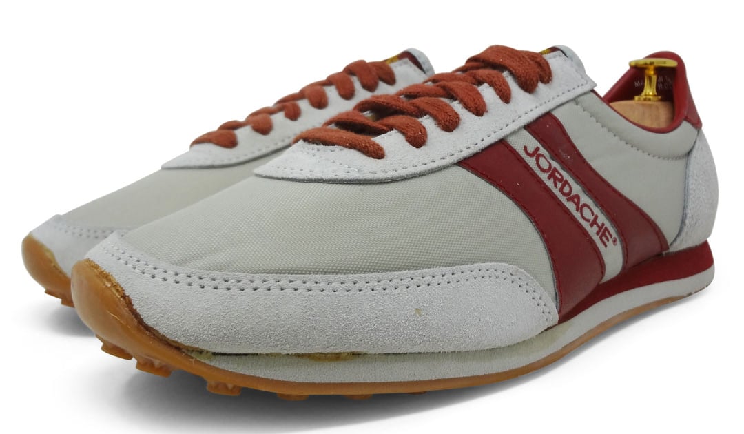 Jordache 80s Deadstock Vintage Gray and Maroon Running Shoes Sneakers Men s Size 10 Deffest Shop