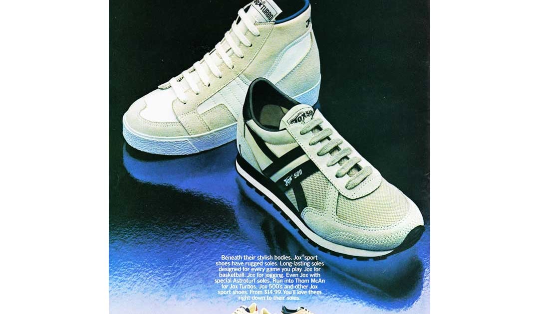 Jox Turbo Jox 500 by Thom McAn 1983 Vintage Sneaker Print Ad Deffest Shop