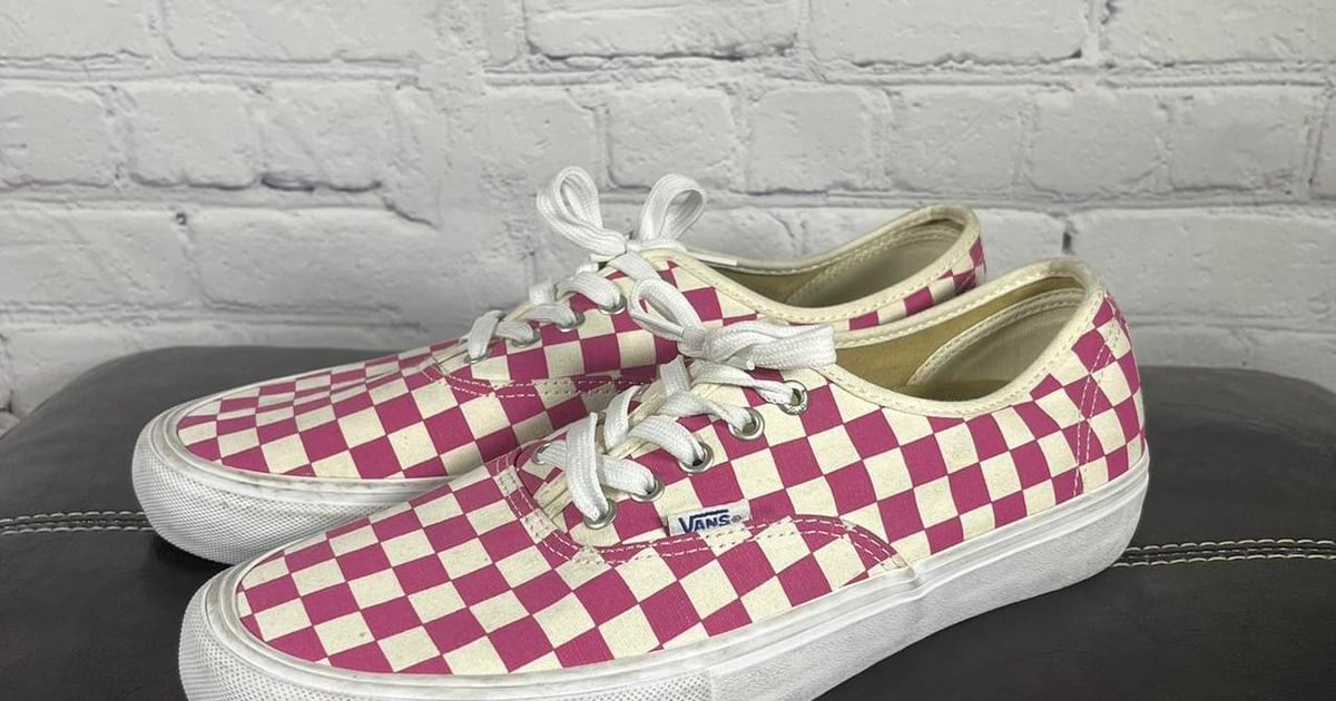 Vans authentic pro top checkerboard fuchsia