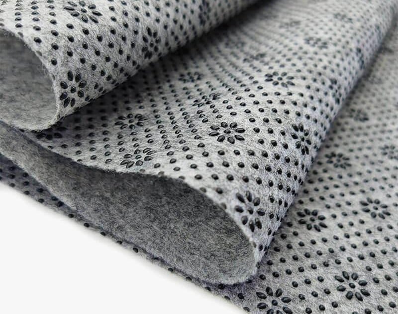 Homyl Cloth Non Slip Rug Backing Fabric for DIY Handmade Using Rug 100x100cm, Gray