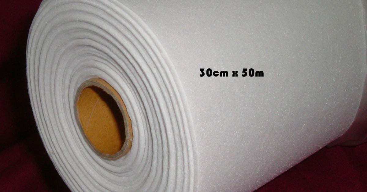 Marathon Embroidery Tear Away Backing / Stabiliser 40gm 30cm x 50m