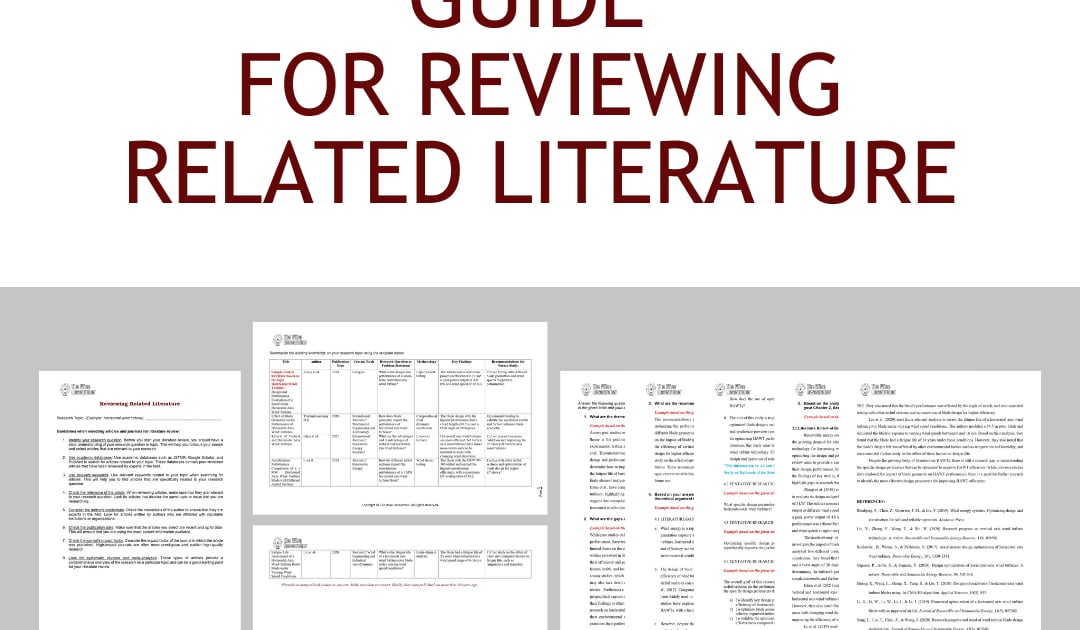 Guide for Reviewing Related Literature | The Wise Researcher