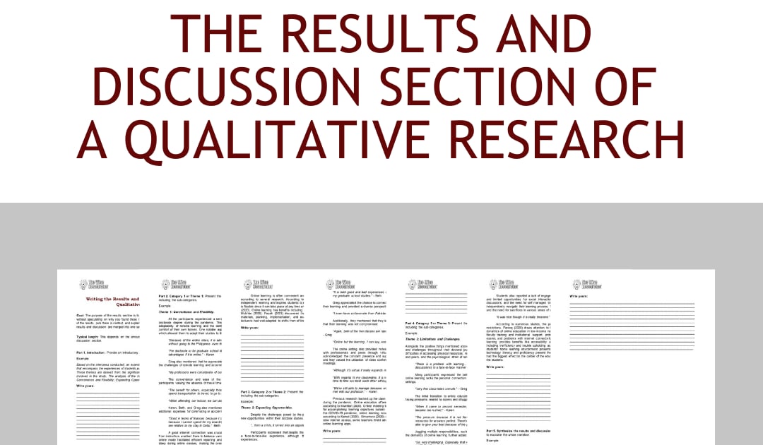 qualitative research discussion section