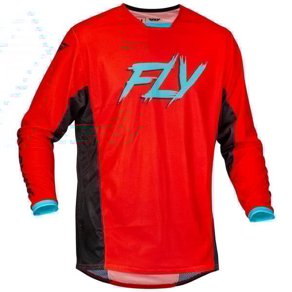 Fly Racing 2023.5 Kinetic Rave Jersey (Red/Black/Mint) | Dave Clarke Racing