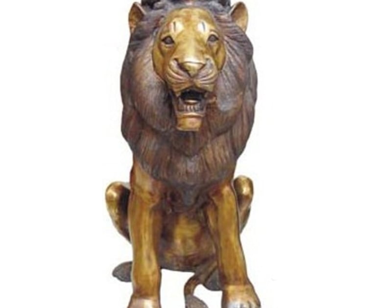 Lion sculpture PIAL11102 Prajjwal International Brass and Bronze