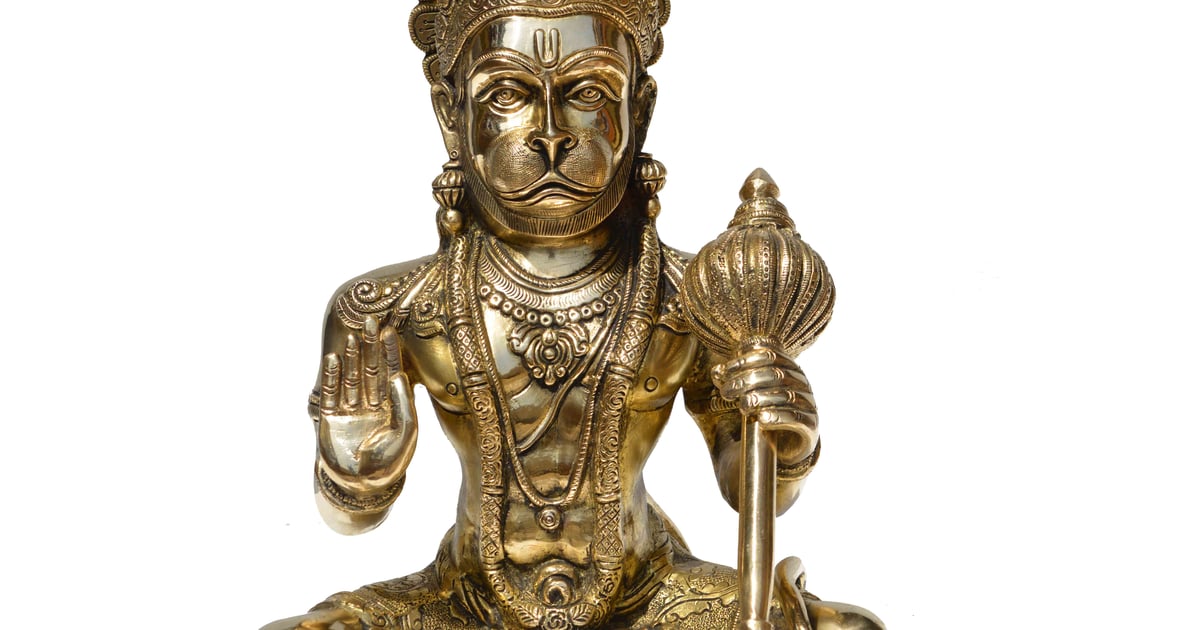 "god lord flyinghanuman statue" Flight and Devotion Prajjwal