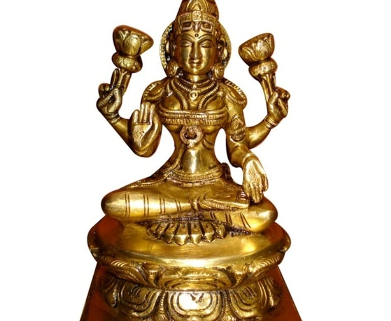 Brass Sculpture of Goddess Laxmi PIL9011 Prajjwal International