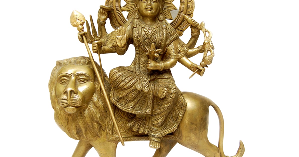 Brass Maa Durga Statue PID1743 Prajjwal International Brass and