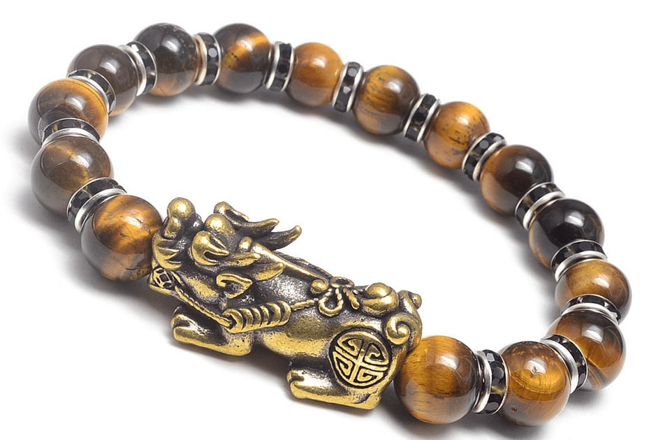 Pixiu bracelet with cheap tiger eye