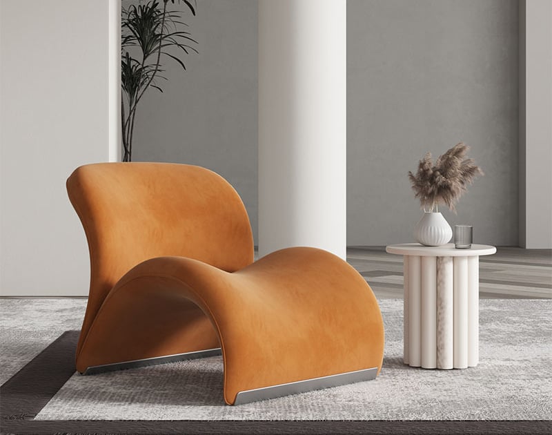 SleekBack Curved Ergo Lounge Chair FurniFi