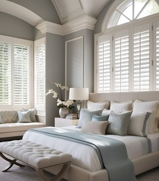 Bespoke Vinyl Waterproof Window Shutters Window Shutter Installation