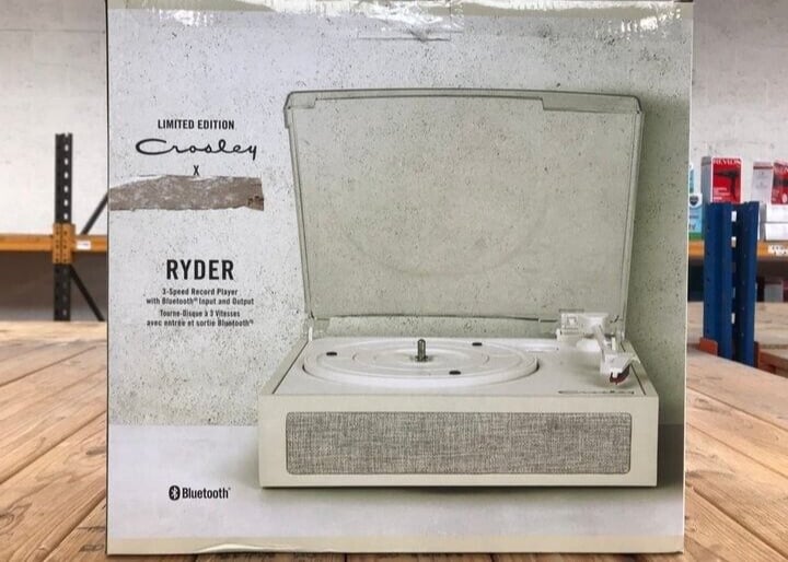 CROSLEY RYDER RECORD PLAYER WITH BLUETOOTH INPUT AND OUTPUT Premium Guru