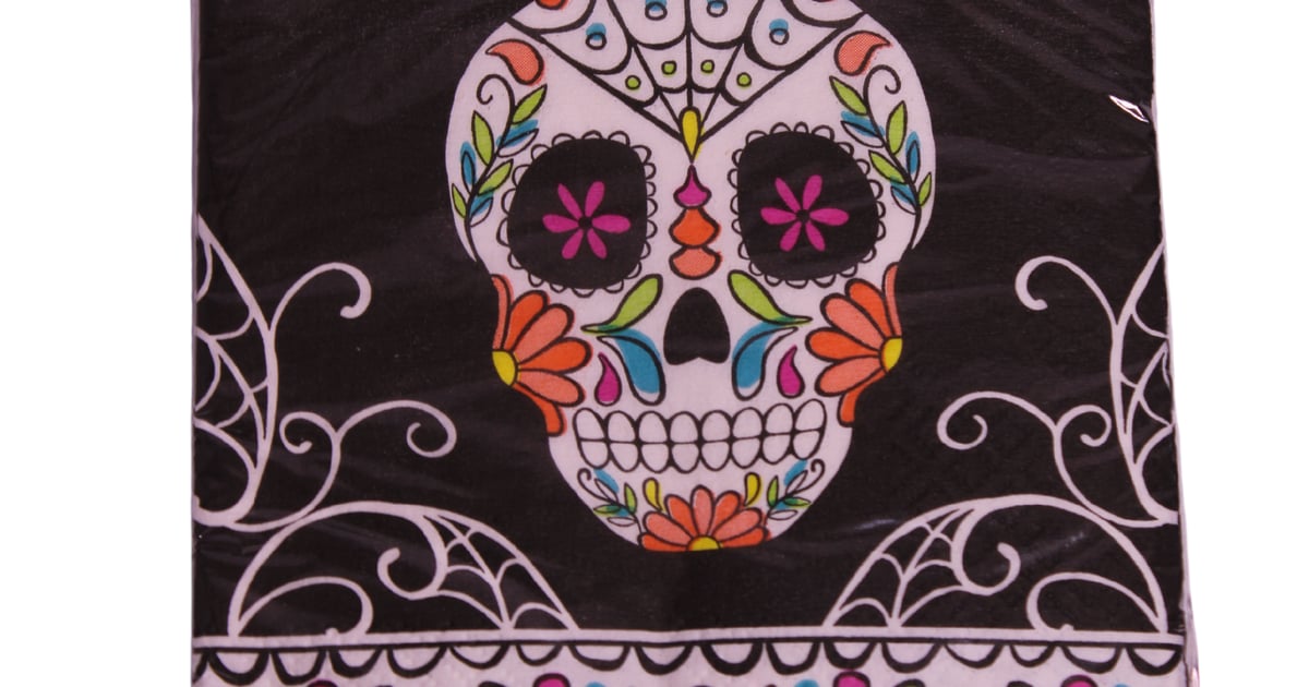 Colorful Sugar Skull Napkins | Partyland Las Aguilas