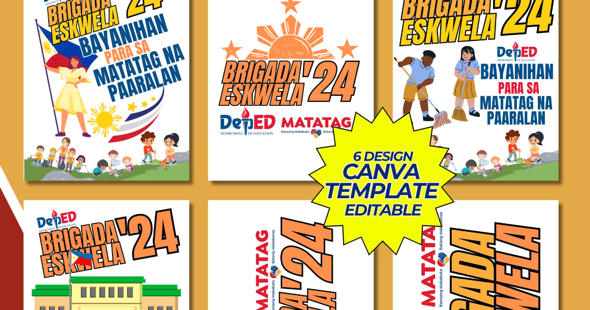 BRIGADA ESKWELA 2024-2025 TEMPLATE (PREMIUM) | Digibili