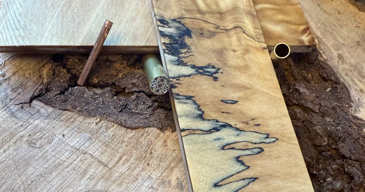 Knife Handle Scale Kit - Spalted Maple | Valli Forge LLC