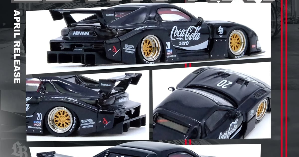 INNO64 MAZDA RX7 (FD3S) LB-SUPER SILHOUETTE - Coca Cola | Omocha Hero
