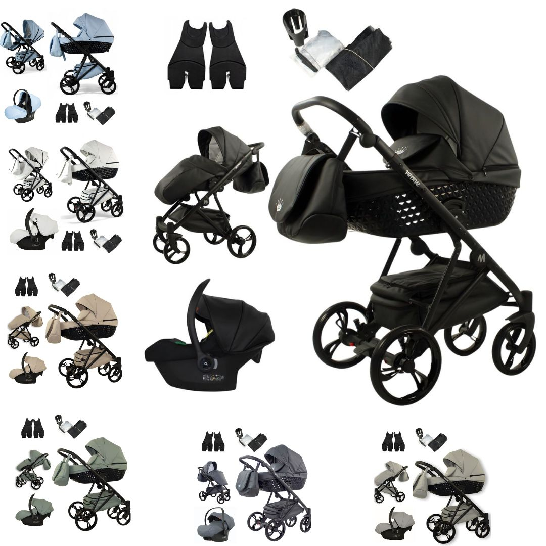 Leather baby prams best sale