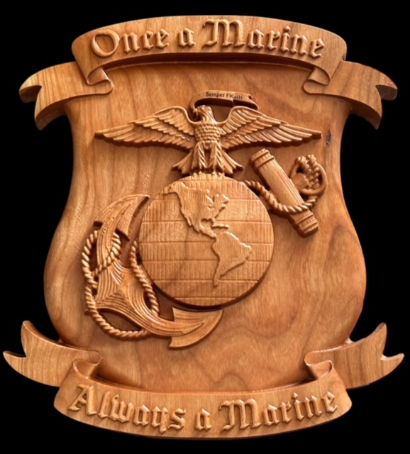 アメリカ MARINE CORPS 海軍 壁掛け インテリア 木製 彫刻 アメリカ MARINE CORPS 海軍 壁掛け インテリア 木製 彫刻