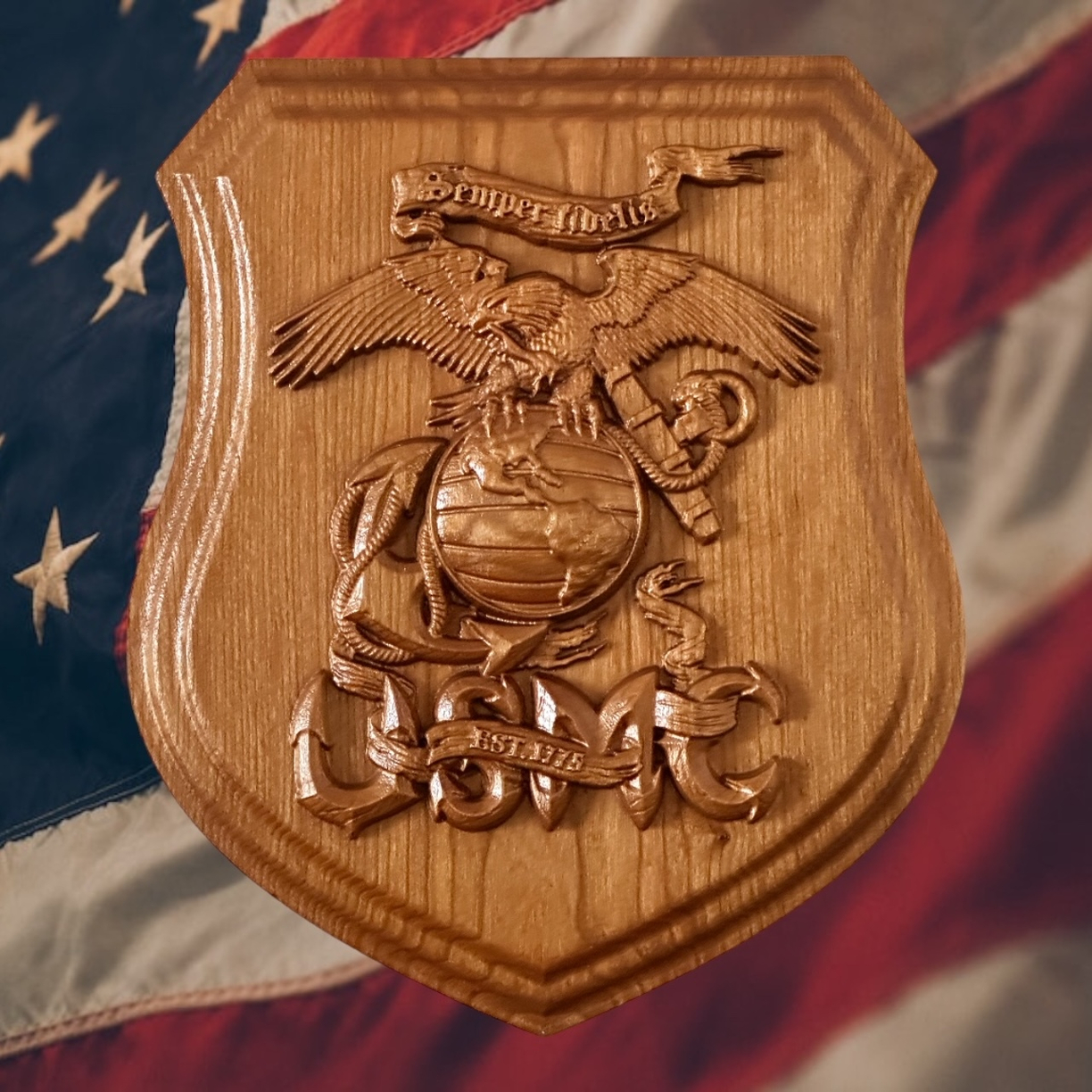 アメリカ MARINE CORPS 海軍 壁掛け インテリア 木製 彫刻 アメリカ MARINE CORPS 海軍 壁掛け インテリア 木製 彫刻