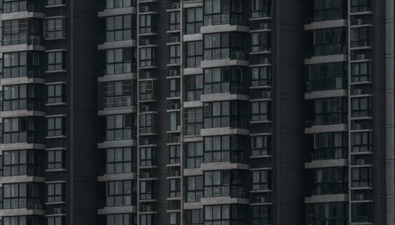 black and white concrete building