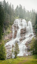 water falls in the forest