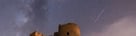 brown concrete building under starry night