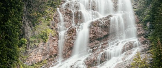 water falls in the forest