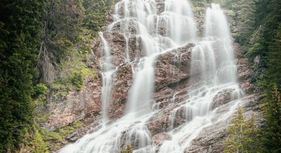 water falls in the forest