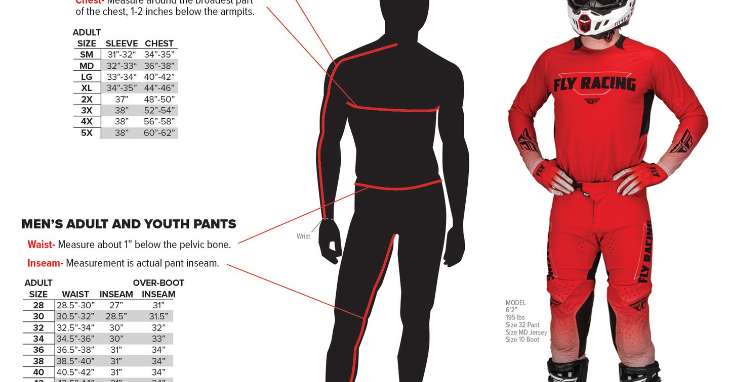 FLY Racing 2026 Kinetic Full Kit (Red/White/Blue) | Dave Clarke Racing