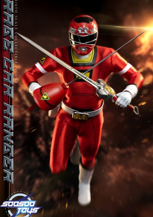 In stock! Soosootoys SST074A turbo red ranger 1/6 Figure power rangers ...