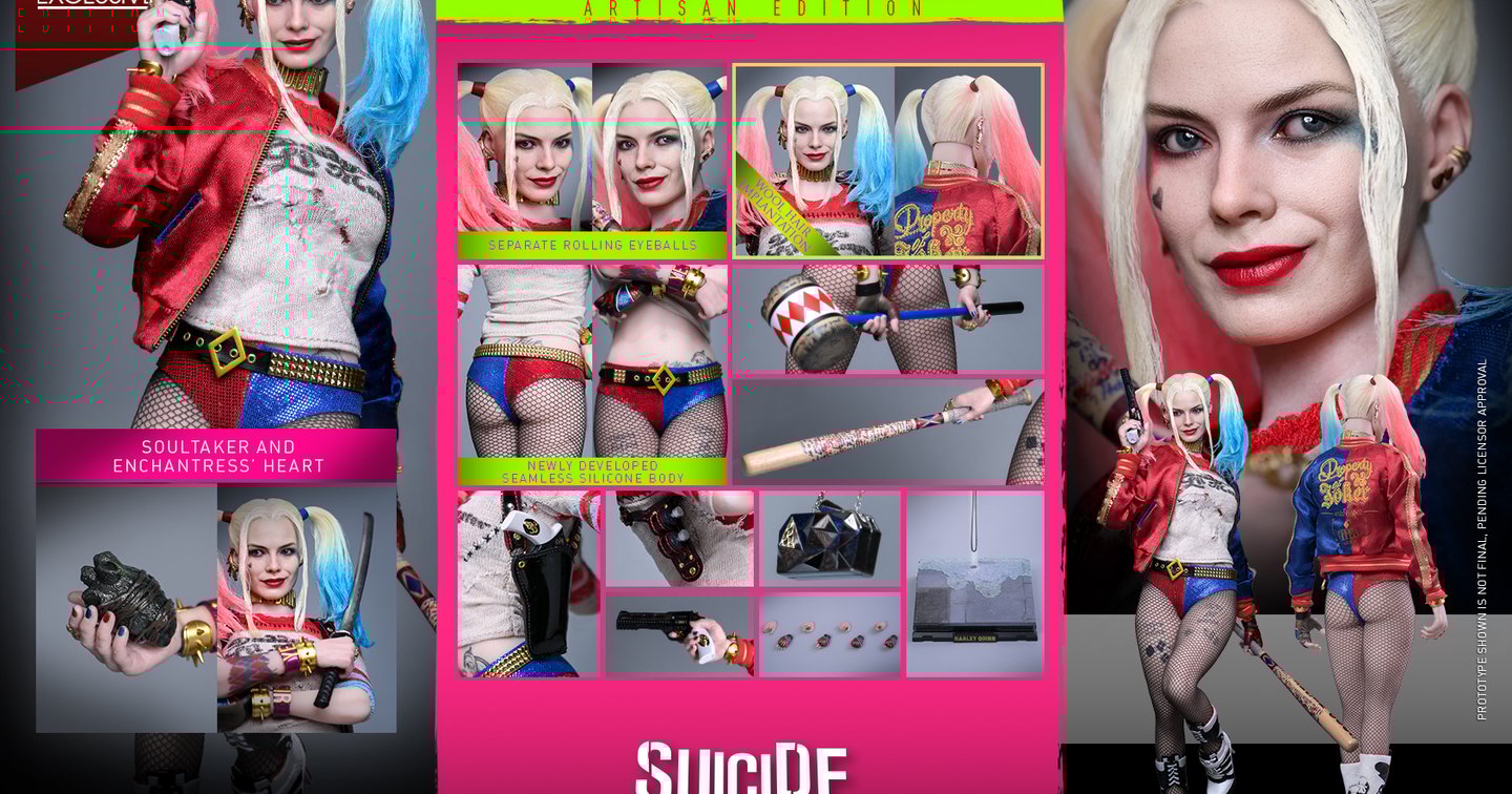 Pre order! Hot Toys MMS842AE Harley Quinn Suicide Squad (Artisan