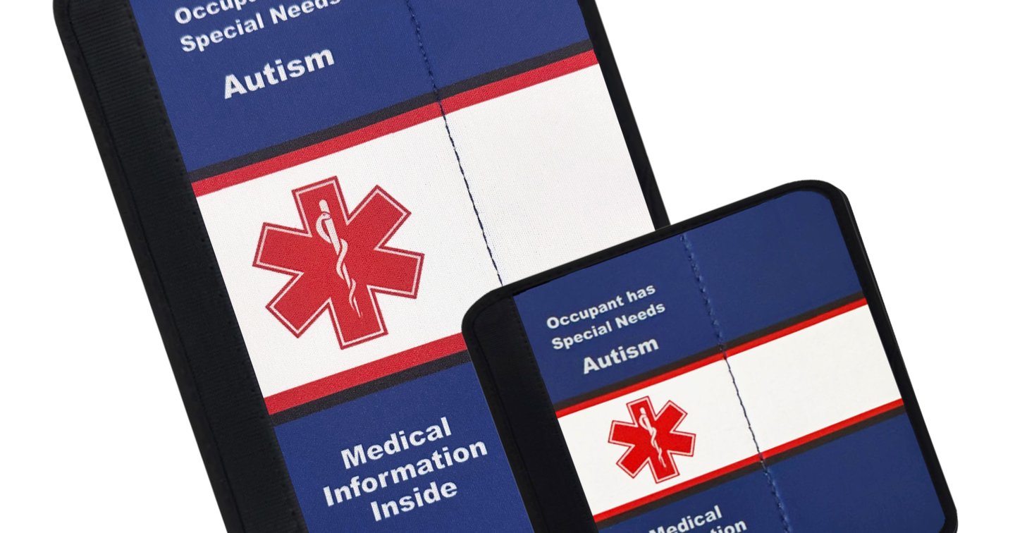 Autism Awareness Medical Alert Seatbelt Cover