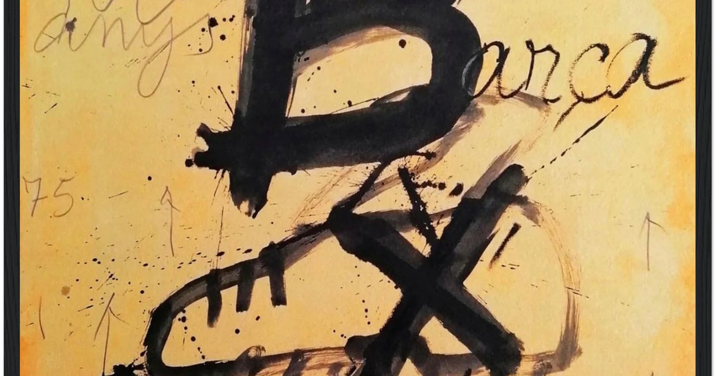 FC Barcelona Centenary Poster by Antoni Tàpies | FCB Art