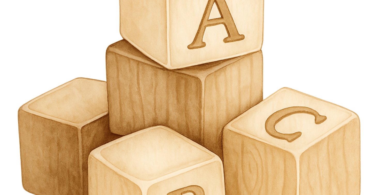 Free Neutral ABC Wooden Blocks Clipart (PNG, 300 DPI) | Digital Momy