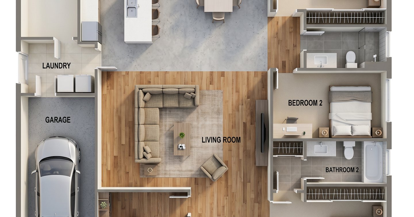 Planos 2D por estancia - AE Arquitectura
