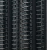 black and white concrete building