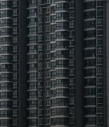 black and white concrete building