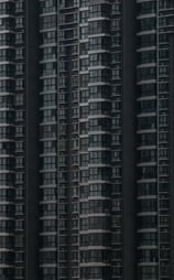 black and white concrete building