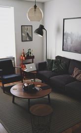 Bright living room with modern inventory