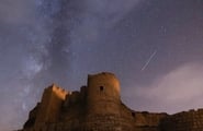 brown concrete building under starry night