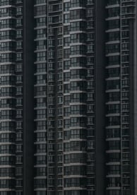 black and white concrete building