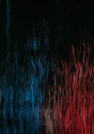 red blue and black abstract painting