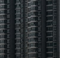 black and white concrete building