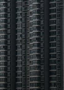 black and white concrete building