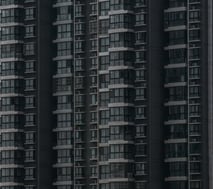 black and white concrete building