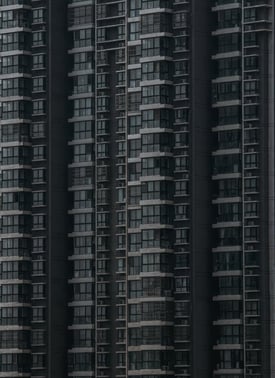 black and white concrete building