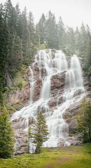water falls in the forest