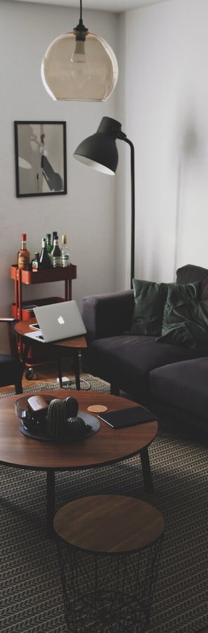 Bright living room with modern inventory