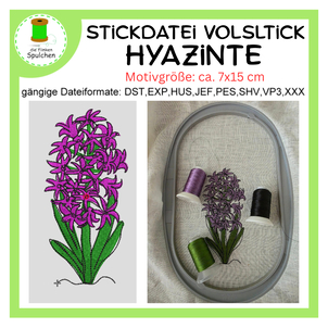 Stickdatei Vollstick Hyazinte