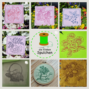 🌼 8 Gartenmotive in je 5 Größen  - MEGA STICKDATEIEN-SET –🌿